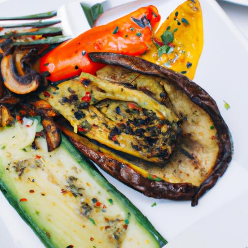 Grilled Portobello Mushroom and Vegetable Medley