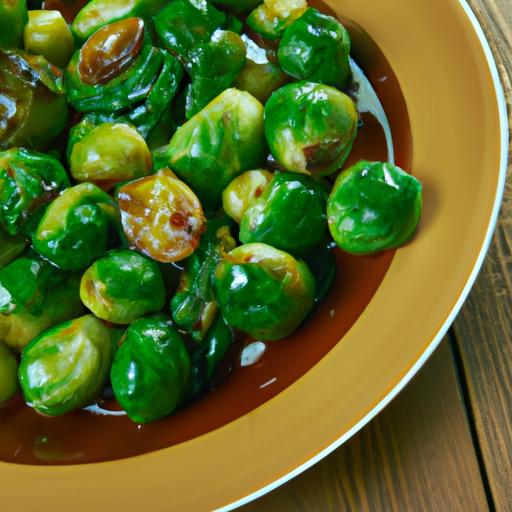 Caramelized Brussels Sprouts with Beans in Soy Sauce