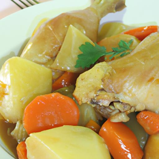 Chicken Stew with Carrots and Potatoes