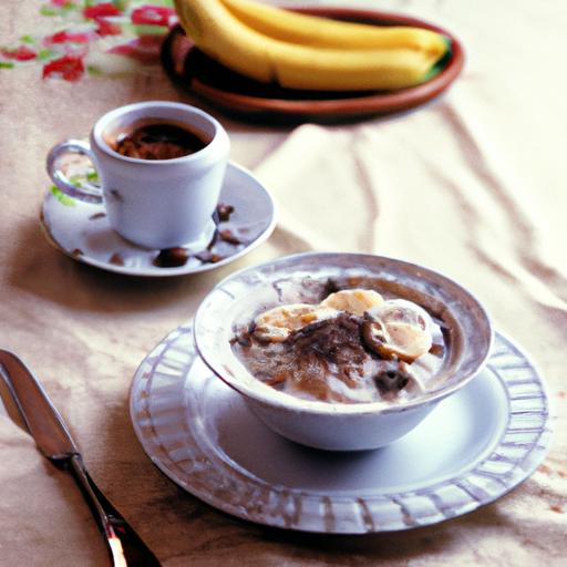 Banana Coffee Rice Pudding