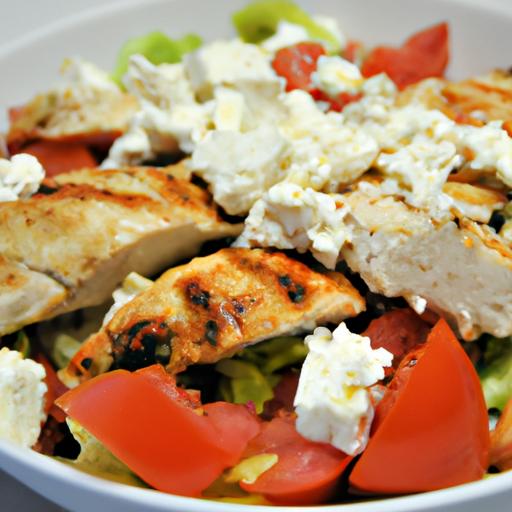 Grilled Chicken and Tomato Salad with Feta