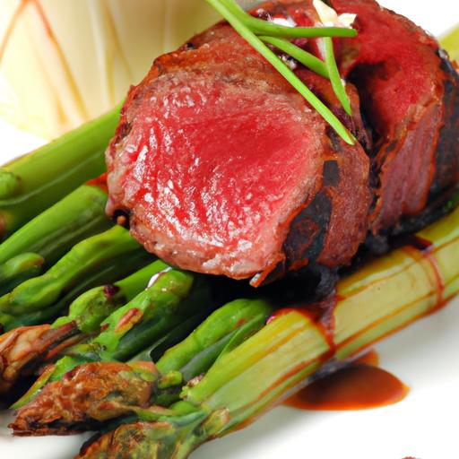 Chipotle Beef Tenderloin with Grilled Asparagus