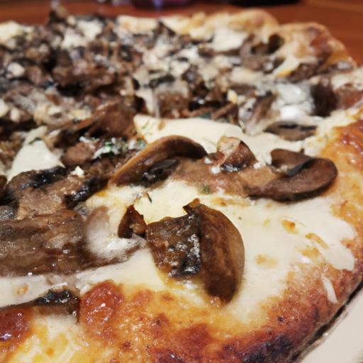 Cheesy Mushroom Pizza