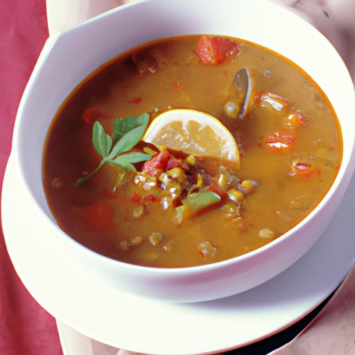 Lentil, Tomato, and Zucchini Soup