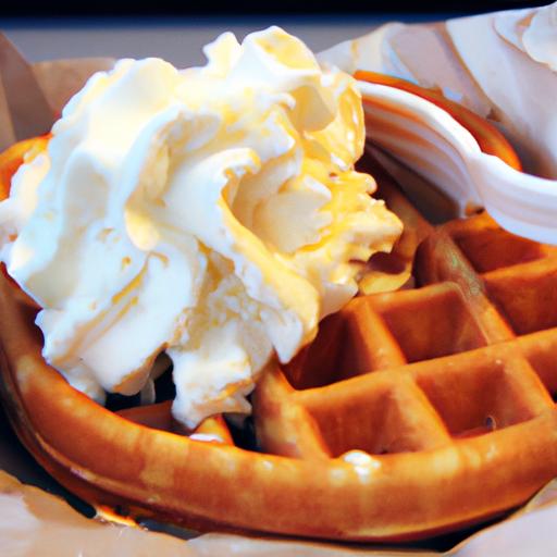 Creamy Ice Cream Waffle Delight