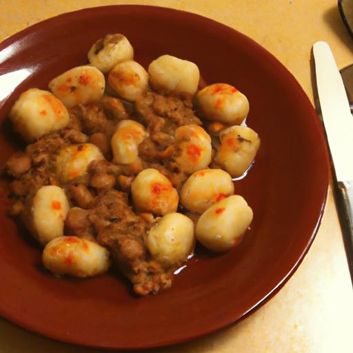 Gnocchi with Meatballs and Carrots