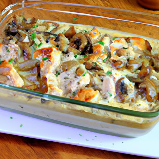 Creamy Chicken and Mushroom Leek Bake