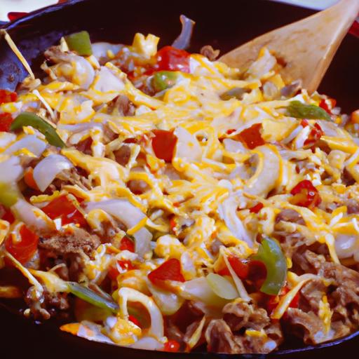 Cheesy Beef and Veggie Skillet