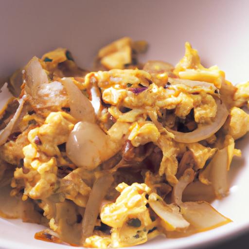 Scrambled Eggs with Onion