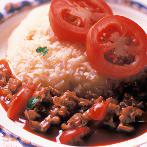 Tomato Ground Pork Rice