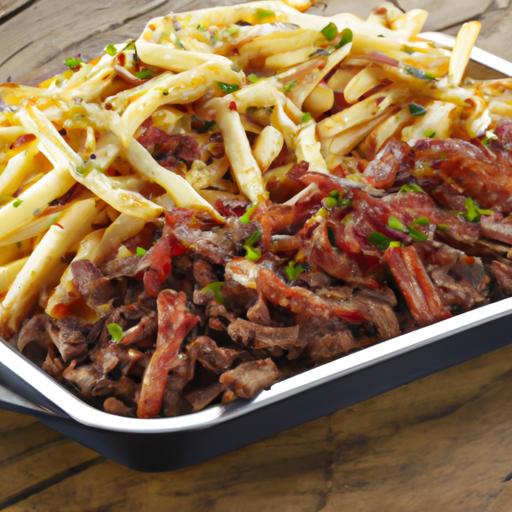 Steak and Bacon Loaded French Fries
