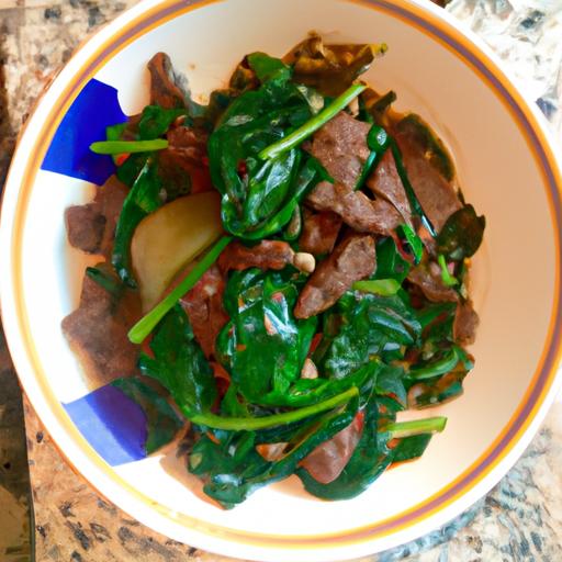Beef and Spinach Stir Fry