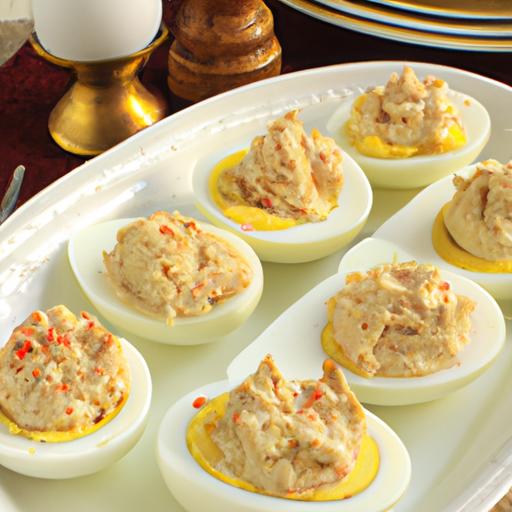 Tuna Melt Deviled Eggs